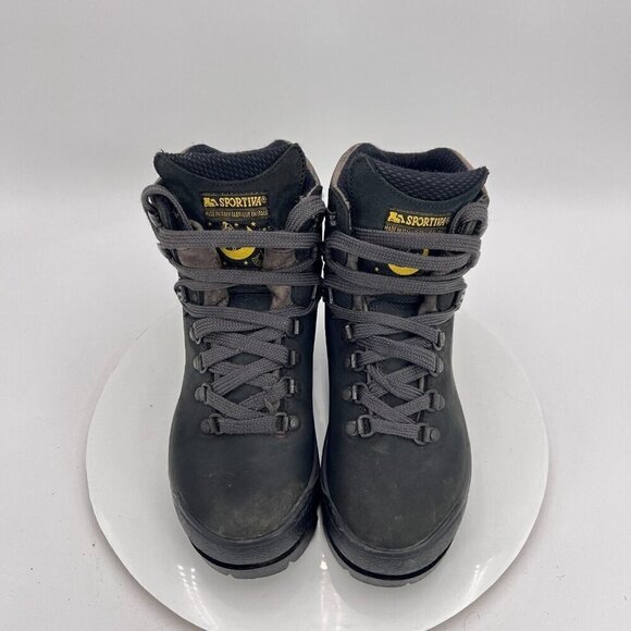 La Sportiva Men Size EU 38.5 US 6.5 Black Leather Mountaineering Hiking Boot - Picture 3 of 16